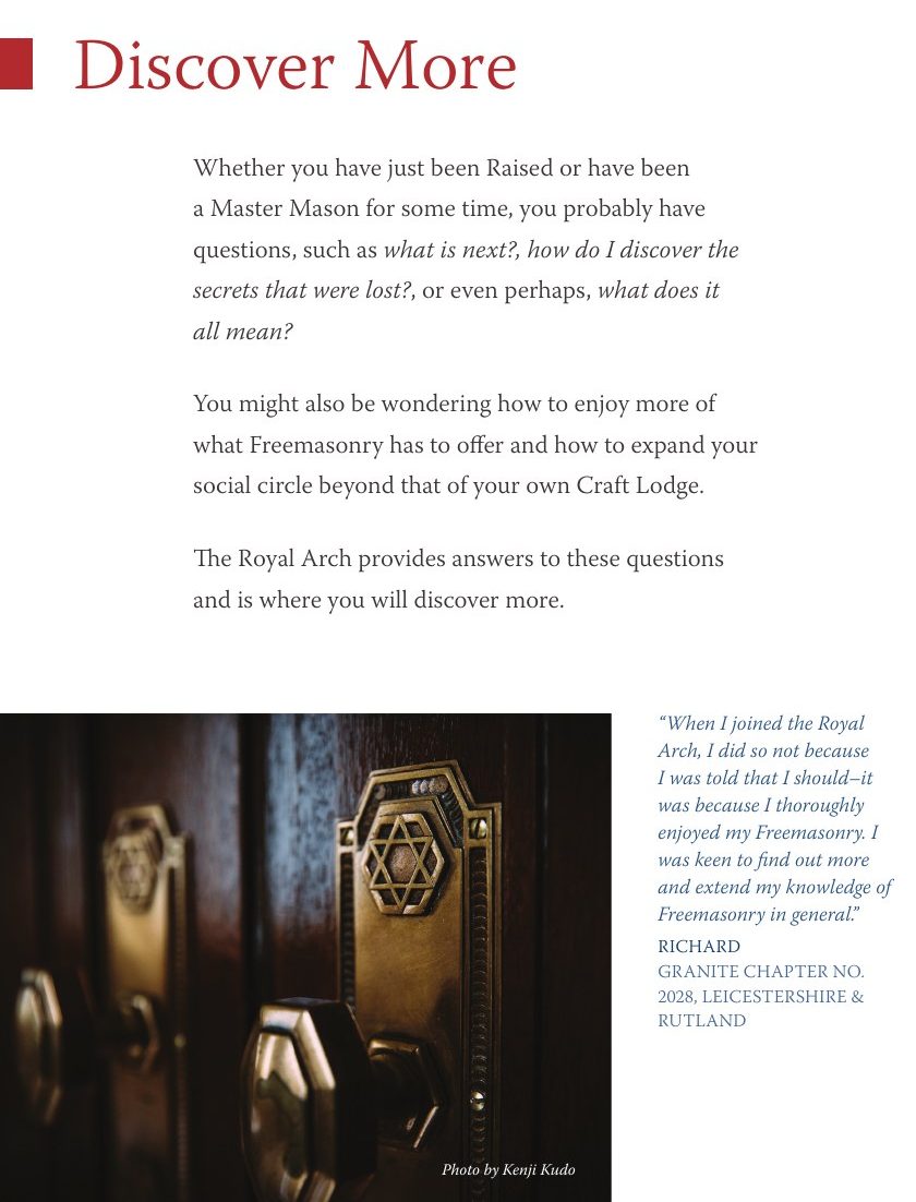 Discover More in the Royal Arch