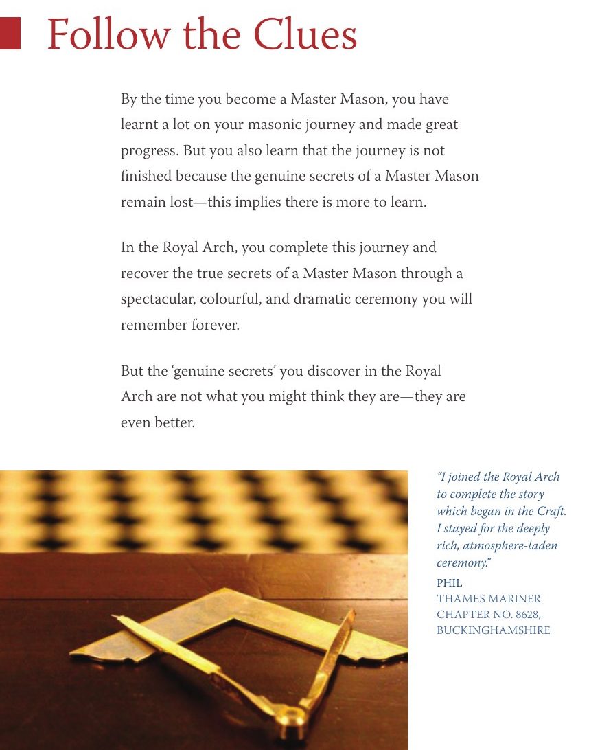 Follow the Clues from the Third Degree to the Royal Arch